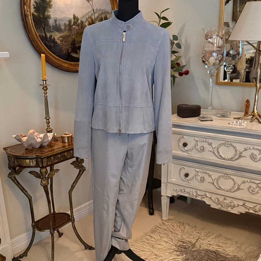 Worth/Etcetera Women's Light Gray Pantsuit